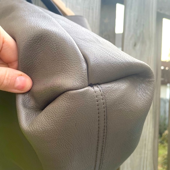 Calvin Klein Large Reversible VEGAN Tassel Tote Bag 13x13 - Picture 6 of 6